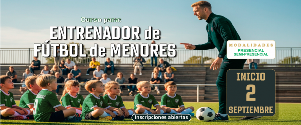 Entrenador de Fútbol de Menores